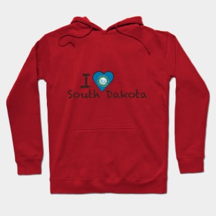 I Love South Dakota Hoodie